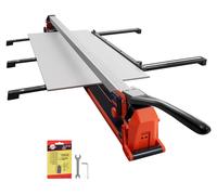 Coupe-carreaux SucceBuy 1600 mm, outil de coupe avec rail de guidage et tête mobile, alignement précis, molette de coupe en carbure de tungstène, pieds d'appui rabattables avec roulettes, adapté aux c