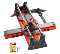 Coupe-carreaux SucceBuy 600 mm, machine à couper les carreaux avec tête de coupe mobile et base à ressort, butée angulaire, disque de coupe en carbure de tungstène, aide à l'alignement, adapté aux car