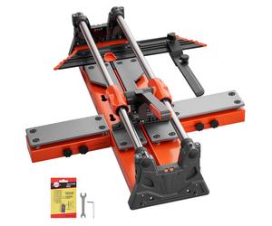 Coupe-carreaux SucceBuy 600 mm, machine à couper les carreaux avec tête de coupe mobile et base à ressort, butée angulaire, disque de coupe en carbure de tungstène, aide à l'alignement, adapté aux car