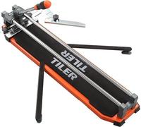 Coupe-carrelage manuel de 630 mm, machine de coupe-carrelage professionnelle de 25 pouces avec lame de coupe en carbure de tungstène, pieds de support doubles, coupe-carrelage de précision pour cérami