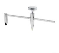 Coupe-cercle réglable pour cloison sèche pour trous ronds, outil de coupe robuste avec échelle pour plaques de plâtre, bois, plastique jusqu'à 40,6 cm
