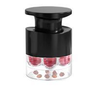 Coupe-cerises de type poussoir | Extracteur de noyau d'aubépine à 7 trous à bouton-poussoir | Ustensiles de cuisine, aide à retirer les noyaux multifonctions pour confitures, raisins, desserts