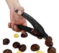 Coupe-Châtaignes Ouvre-Noix Robuste Portable Prise Facile | Coupe-châtaignes Pour Ébullition Rôtissage Caramélisation Pâtisserie Cuisson Cuisine Maison Fêtes En-cas Noir