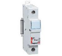 Legrand 005808 Coupe-Circuit Sectionneur Unipolaire pour Cartouche Cylindrique Industrielle Type aM ou gG, 10mm x 38mm, 500V, Gris Clair