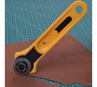 Coupe Circulaire En Cuir Jaune? Couteau Rotatif De 28mm Coupe Circulaire En Patchwork De Tissu Outils À Main Pour Couture 1 Pièce