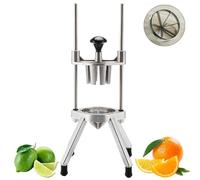 Coupe-citron manuel à 6 compartiments avec lame en acier inoxydable pour bars, restaurants et cuisines