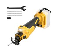 Coupe-cloison sèche sans fil pour Dewalt, 30 000 tr/min, scie à tronçonner sans balais avec lumière LED, scie rotative à profondeur réglable pour cloison sèche, kit de scie à spirale compacte pour