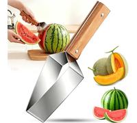 Coupe-Cube de Pastèque Trancheuse de Pastèque en Acier Inoxydable Outil Trancheuse de Fruits Multifonction Coupeur de Trancheuse de Légumes Portatif pour Cuisine,Fêtes de Famille,Camping (A1)
