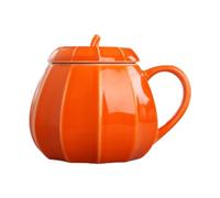 Coupe De Citrouille,Tasse D'Halloween | Jolies Tasses À Café En Céramique De 240ml Avec Couvercle, Tasse À Thé Et Lait En Forme De Citrouille, Tasse D'halloween À Offrir Pour Femmes Et Hommes Hailerio