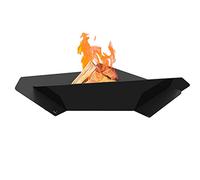 Coupe-feu de Jardin Kratki Fire Triangle, autoportant, asymétrique, Triangulaire, Poids 10,1 kg, Dimensions L71 x L63,5 x H17 cm, en Acier Robuste et résistant à la Chaleur