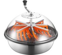 Coupe-feuilles Bud Leaf Bowl, coupe-feuilles manuel de 600 mm, avec lames tranchantes en acier inoxydable, coupe visuelle, machine de coupe hydroponique humide et sèche, coupe par rotation pour les fe