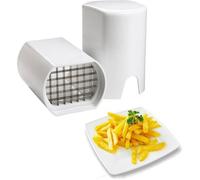Coupe-Frites - Acier Inoxydable - 12.5x9.5cm - Pratique pour Fruits et Légumes - 1 Pièce