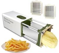 Coupe-frites avec lames de 1/2" et 3/8" - Trancheuse de pommes de terre, carotte et concombre pour un usage domestique et commercial