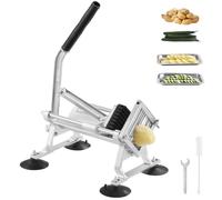 Coupe-Frites Commerciale-VEVOR-Trancheuse à Légumes Fruits Manuelle 9,5 mm,avec Pieds Antidérapants-pour Radis, Pommes de Terre