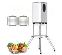 Coupe-frites Électrique Professionnel Avec Pieds De Support Stables, Machine À Frites En Acier Inoxydable, Avec 2 Lames De 1/2 Po Et 3/8 Po, Coupe-fruits Et Légumes Adapté Aux Pommes De Terre,