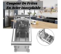 Coupe-Frites - JIN - Professionnel - Acier Inoxydable - 2 Lames Interchangeables - Facile à Nettoyer