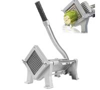 Coupe-frites manuel avec 4 ventouses et 3 lames interchangeables, fonctionnement sans effort, léger et durable, pour couper les pommes de terre, les radis, les concombres, la laitue