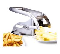 Coupe Frites Manuel avec Deux lames Tranchantes En Acier Inoxydable, Coupe Frite Equipé d'une Base D'aspiration Sécurisée