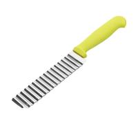 Coupe-frites Ondulé Vert en Acier Inoxydable, Cuisine | Nettoyage Facile, Design sans Espace, pour Melon et Tranches, Accessoire Compact