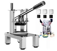 Coupe-frites robuste avec 3 lames en acier inoxydable | Trancheuse de pommes de terre commerciale avec lames de 7 mm, 10 mm, 14 mm pour frites et légumes