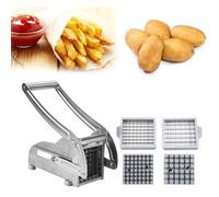 Coupe-frites, taille-frites inox à la maison Avec 2 grilles