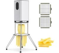 Coupe-frites Vertical Électrique 200 W, Lames 9 Mm/12,2 Mm, Quatre Pieds De Support, Commande À Trois Boutons, Idéal Pour La Maison, Les Cantines Et Les Commerces De Fruits Et Légumes, Couleur