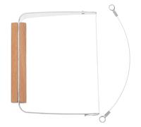 Coupe-fromage à Fil en Acier Inoxydable Manche Bois Élégant | Fils de Rechange Faciles à Installer, Outil Polyvalent pour Charcuteries, Tofu, Beurre, Plateaux Apéritifs et Pique-niques