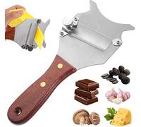 Coupe-fromage à la TruffeCouteau à Fromage Rapeuse 1 Pièce Truffe Champignon, Manche en Bois, Pour Couper les Truffes, le Chocolat, la Maison, la Cuisine, le Restaurant(Modèle en dents de scie)