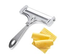 Coupe-fromage avec fil de fer - Coupe-fromage manuel réglable - Trancheuse à fromage réglable - Coupe-fromage en bloc robuste pour fromages mous semi-durs et durs