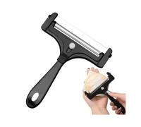 Coupe Fromage, avec Rouleau et 3 fil de Coupe, épaisseur de Coupe Variable, pour Fromage et Beurre, Coupe Roulée, Aluminium Noir