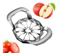 Coupe-fruits 8/12 tranches uniformes, manuel, ergonomique, lavable en | Ustensile pour couper les légumes pour légumes, ananas, poire, nourriture pour enfants, préparation de repas