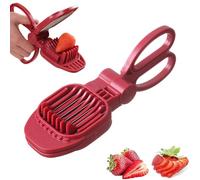 Coupe-Fruits - Hachoir Manuel en Acier Inoxydable | Hachoir À Fraises,pour Champignons, Banane, Raisin, Œuf, Légumes, Coupes à Dessert, Salade, Décorations de Support