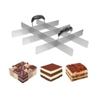 Coupe-Gâteau Carré Service Cuisson Pâtisserie Fondant Flan Riz