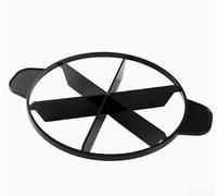 Coupe-gâteau en Acier avec Guide de Découpe pour précis pour Fêtes et Anniversaires - Outil de Portionnement pour idéal Sirène(black)