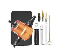 Coupe-grignoteuse à double tête en tôle 360 degrés accessoire de perceuse grignoter métal avec poinçon supplémentaire et trou découpe Pour débutants (bricolage)