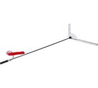Coupe-herbes pour lac, outil de coupe pour plantes aquatiques de bassin avec une largeur de coupe maximale de 0,94 m, lames en acier tranchantes et résistantes, râteau pour bassin avec corde de 9 m, p