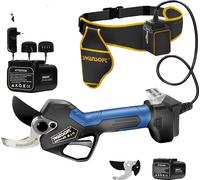 Coupe-jardin électrique, sans fil, moteur sans balai, bleu, deux batteries