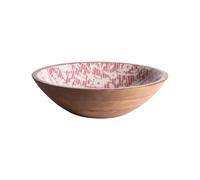 Coupe Léa rouge en manguier 30 cm