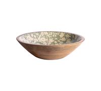 Coupe Léa Verte en manguier 30 cm