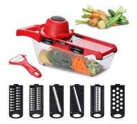 Coupe légumes 11 en 1 - Virelta - Lames en acier inox - multifonctionnel manuel légumes etfruits ustensiles de cuisine tranchants