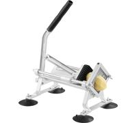Coupe-légumes commercial, coupe-fruits 1/4 pouce, coupe-légumes en acier inoxydable et alliage d'aluminium, coupe-légumes manuel avec pieds antidérapants, pour radis, oignons, pommes de terre, citrons