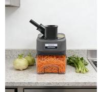 Coupe-légumes électrique 100 W avec disque de coupe en cubes de 8 x 8 mm, disque de hachage de 2,5 mm et disque à découper de 2,5 mm 34 x 22 x 26 cm, pour restaurants, hôtels