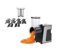 Coupe-légumes électrique 1000 W, trancheuse à lames 5 en 1, râpe, râpe à fromage, lavable en machine, convient à tous les légumes