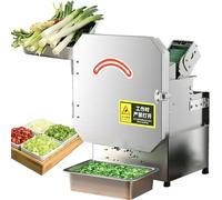 Coupe-légumes électrique 200 W, coupe alimentaire commerciale avec épaisseur réglable de 1,3 à 35 mm, traite jusqu'à 200 kg/heure pour oignons, poireaux, pommes de terre et tomates