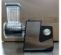 Coupe-légumes électrique, 250 W, 5 accessoires, en acier inoxydable, argenté/noir
