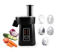 Coupe-légumes électrique, 5 lames pour trancher, râper et râper | Machine à salade multifonctionnelle, prépare les légumes pour les repas, moteur 800 W, soupes, salades et accompagnements