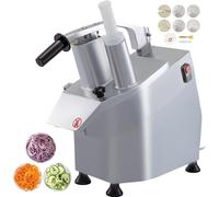 Coupe-légumes électrique 550W - Râpe et éminceur multifonctionnel à 6 disques
