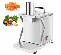 Coupe-légumes électrique, hachoir à fruits en acier inoxydable, broyeur automatique d'oignons, de pommes de terre, robot culinaire, machine de découpe avec filets de couteaux à découper pour un usage