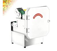 Coupe-légumes électrique, port d'alimentation de 70 mm, lame en acier inoxydable, pour usage domestique et commercial, ciboulette, oignons verts, haricots, piments