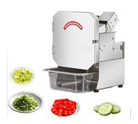 Coupe-LéGumes ÉLectrique Professionnel 200 W, Coupe-Fruits Et LéGumes Automatique 200 Kg/H ÉPaisseur RéGlable De 1 À 35 Mm, Pour Restaurants Et Cuisines Domestiques, Robot Culinaire(110V)